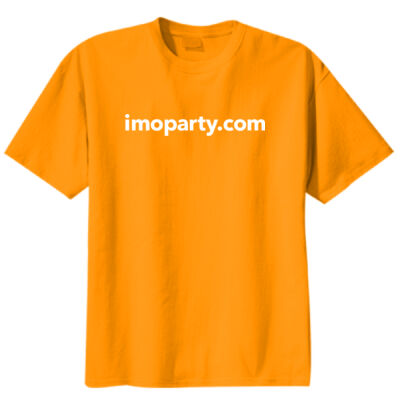 "imoparty.com" on orange - Front Thumbnail